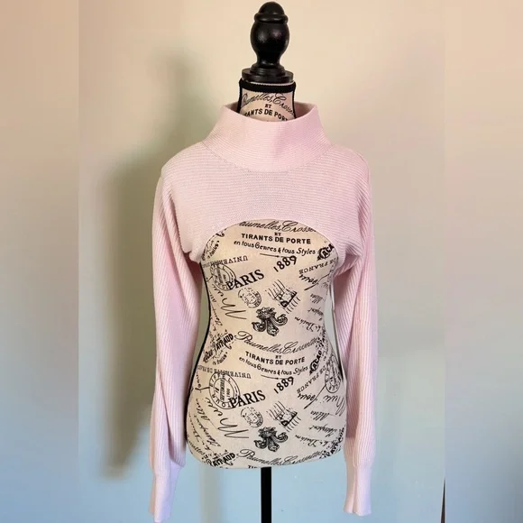 Lululemon Cotton-Blend Mockneck Knit Shrug Pink Size S NWT - Picture 2 of 7